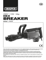 Draper 110V Breaker, 14kg, 1500W Operating instructions