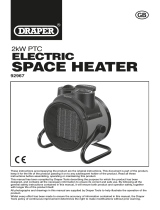 Draper PTC Electric Space Heater, 6,800 BTU/2 kW Operating instructions