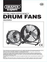 Draper High Flow Drum Fan, 900mm/36" Operating instructions