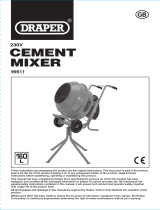 Draper NEW 160L Cement Mixer Operating instructions