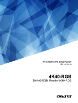 Christie D4K40-RGB Installation Information