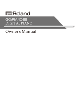 Roland GO:PIANO88 Owner's manual