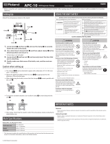 Roland APC-10 Owner's manual