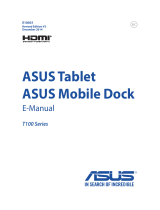 Asus Y100T Mobile Dock2 User manual