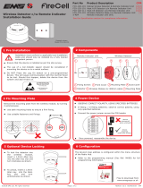 EMS FireCell Detector c/w Remote Indicator Unit Installation guide