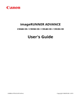 Canon imageRUNNER ADVANCE C5550i III User manual