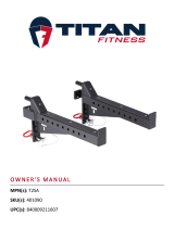 Titan Fitness T-2 Series Spotter Arms User manual
