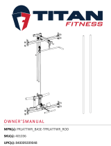 Titan Fitness Scratch and Dent - Lat Tower Tall Rack Attachment – X-2, X-3, and T-3 Series Power Rack Compatible - FINAL SALE User manual