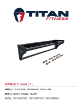 Titan Fitness X-2 Series Dual Pull-Up Stabilizer Bar User manual