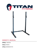 Titan Fitness T-3 Series Short Squat Stand User manual