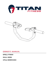 Titan Fitness Scratch and Dent - Pivoting Tricep Bar - FINAL SALE User manual