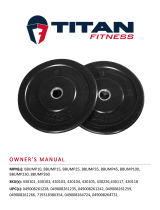 Titan Fitness 45 LB Single Economy Black Bumper Plate User manual