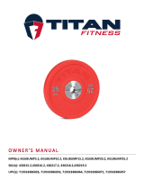 Titan Fitness 150 KG Set Color Urethane Bumper Plates User manual