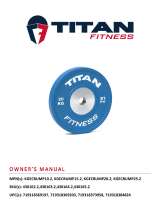 Titan Fitness 20 KG Single Color Elite Olympic Bumper Plates User manual
