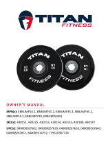 Titan Fitness Elite Color Bumper Plates LB Set – 230 lb. User manual