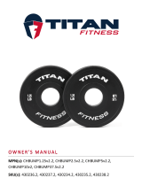 Titan Fitness 2.5 LB Pair Black Change Plates User manual