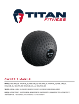 Titan Fitness 90 LB Rubber Tread Slam Ball User manual