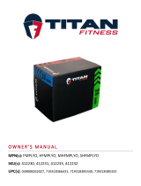 Titan Fitness 3-In-1 Heavy Foam Plyometric Box – 20-in x 24-in x 30-in User manual