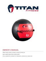 Titan Fitness 10 LB Soft Leather Medicine Wall Ball User manual