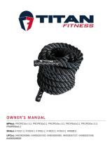 Titan Fitness 30 FT x 2-in Battle Rope – Black Poly Dacron User manual