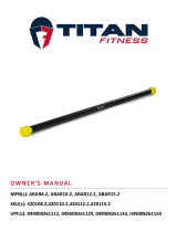 Titan Fitness 8 LB Aerobic Exercise Body Bar User manual