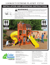 KidKraft Lookout Extreme Wooden Swing Set / Playset Assembly Instruction