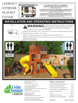 KidKraft Lookout Extreme Wooden Swing Set / Playset Assembly Instruction