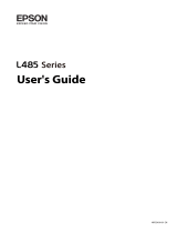 Epson L485 SERIES User manual