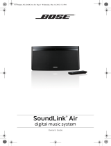 Bose SoundLink wireless music system User manual