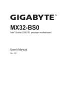 GIGA-BYTE TECHNOLOGY MX32-BS0 User manual