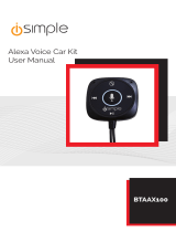 Simple Alexa Enabled Bluetooth Car Kit User manual
