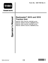 Toro Reelmaster 5410 Traction Unit User manual