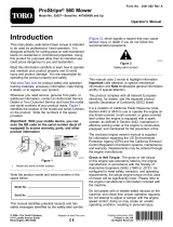 Toro ProStripe 560 Mower User manual