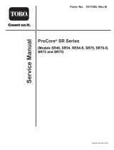 Toro ProCore SR54 Aerator User manual