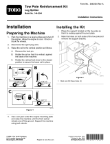 Toro Tow Pole Reinforcement Kit, Log Splitter Installation guide