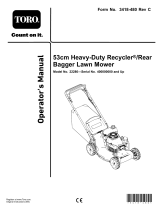 Toro 53cm Heavy-Duty Recycler/Rear Bagger Lawn Mower User manual