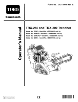Toro TRX-300 Walk-Behind Trencher (22984) User manual