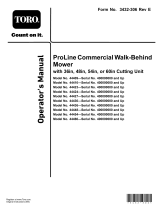 Toro Proline Commercial Walk-Behind Mower User manual