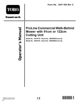 Toro Proline 91 cm Mid-Size Commercial Walk Behind Mower 44410TE User manual