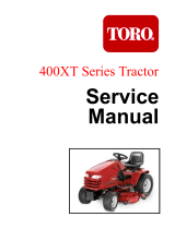 Toro 416XT Garden Tractor User manual