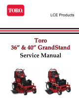 Toro GrandStand Mower, With 36in TURBO FORCE Cutting Unit User manual