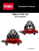 Toro TimeCutter HD X5450 Riding Mower User manual