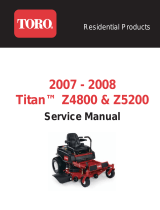 Toro TITAN Z5200 Zero-Turn-Radius Riding Mower User manual
