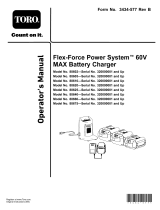 Toro Flex-Force Power System 60V MAX Battery Charger User guide