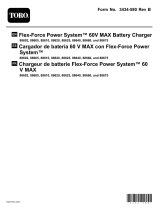 Toro Flex-Force Power System 60V MAX Battery Charger User manual