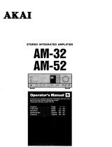 Akai AM-32 User manual