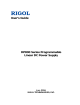 Rigol DP832 User manual