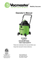 Vacmaster VJC1210PF User manual