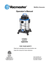 Vacmaster CVQ607SFD User manual