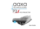 AAXA P3X PICO PROJECTOR User manual